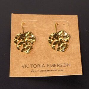 New Victoria Emerson Gold Leaf Earrings